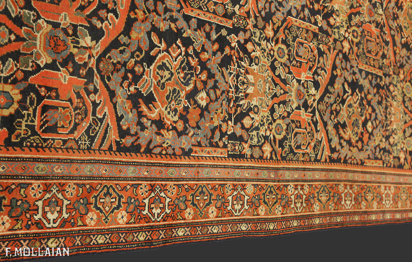 Antique Persian Mahal Gallery Size Carpet n°:92129342